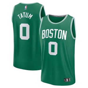 Fanatics Jayson Tatum Boston Celtics Elegant Kelly Green Fast Break Replica Player Jersey Icon Edition