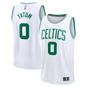 Fanatics Jayson Tatum Boston Celtics White Fast Break Replica Player Premium Jersey Association Edition