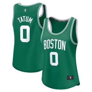 Fanatics Jayson Tatum Boston Celtics Women's Kelly Green Fast Break Player Jersey Fabulous Icon Edition