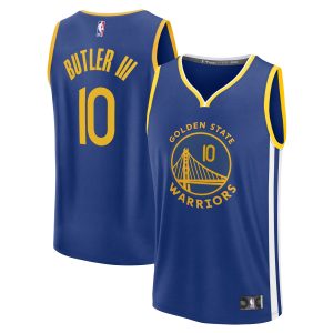 Fanatics Jimmy Butler III Golden State Warriors Eye - catching Youth Royal Fast Break Replica Player Jersey Icon Edition