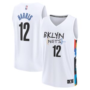 Fanatics Joe Harris Brooklyn Nets White Fastbreak Jersey City Edition Chic