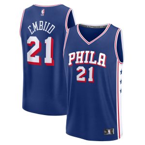 Fanatics Joel Embiid Philadelphia 76ers Royal Trendy Fast Break Replica Jersey Icon Edition