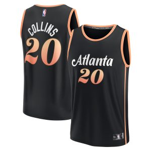 Fanatics John Collins Atlanta Hawks Black Stylish Fastbreak Jersey City Edition