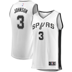 Fanatics Keldon Johnson San Antonio Spurs White Fast Premium Break Association Jersey