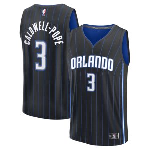 Fanatics Kentavious Caldwell Pope Orlando Magic Black Trendy Fast Break Replica Player Jersey Icon Edition