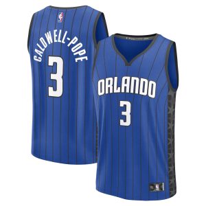 Fanatics Kentavious Caldwell Pope Orlando Gorgeous Magic Blue Fast Break Replica Player Jersey Statement Edition