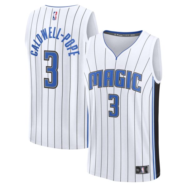 Fanatics Gorgeous Kentavious Caldwell Pope Orlando Magic White Fast Break Replica Player Jersey Association Edition