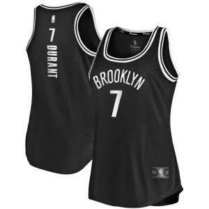 Fanatics Kevin Durant Brooklyn Nets Women's Black Fast Break Tank Jersey Icon Eye - catching Edition