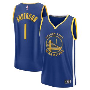 Fanatics Kyle Anderson Golden State Warriors Youth Royal Fast Break Replica Player Jersey Icon Unique Edition