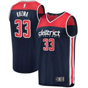 Fanatics Kyle Kuzma Washington Wizards Chic Navy Fast Break Replica Player Jersey Statement Edition