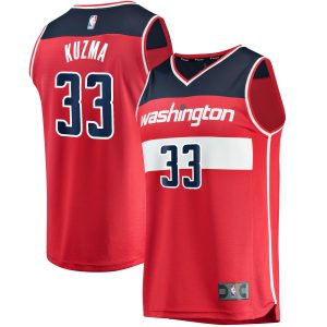 Fanatics Kyle Kuzma Washington Wizards Premium Red Fast Break Replica Jersey Icon Edition
