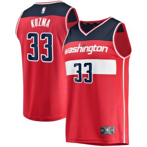 Fanatics Kyle Kuzma Washington Wizards Red Fast Break Replica Jersey Icon Edition Elegant