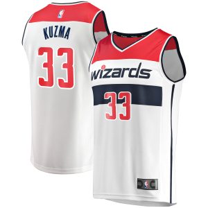 Fanatics Kyle Kuzma Washington Wizards White Fast Break Replica Chic Jersey Association Edition