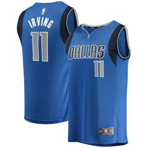 Fanatics Kyrie Irving Dallas Mavericks Blue Fast Break Replica Player Jersey Icon Gorgeous Edition