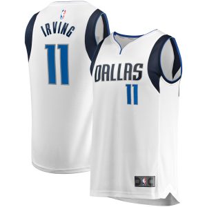 Fanatics Kyrie Gorgeous Irving Dallas Mavericks Youth White Fast Break Replica Player Jersey Association Edition