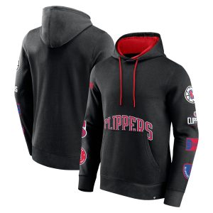 Fanatics LA Clippers Black Home Court Pullover Hoodie Stylish