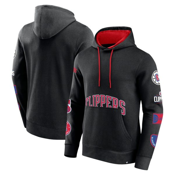 Fanatics LA Clippers Black Home Court Pullover Hoodie Stylish