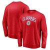 Fanatics LA Clippers Red Game Time Arch Pullover Sweatshirt Elegant
