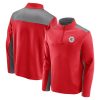 Fanatics LA Clippers Red/Gray Primary Logo Fleece Quarter Zip Jacket Fabulous