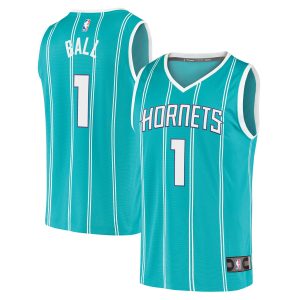 Fanatics LaMelo Ball Charlotte Hornets Teal Trendy Fast Break Replica Jersey Icon Edition