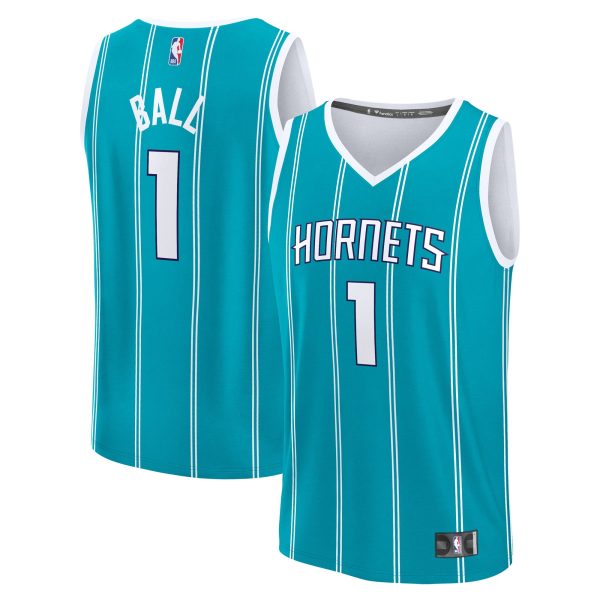 Fanatics LaMelo Ball Gorgeous Charlotte Hornets Teal Fast Break Replica Player Jersey Icon Edition