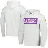 Fanatics Los Angeles Lakers Ash Softhand Gorgeous Raglan Tri Blend Pullover Hoodie