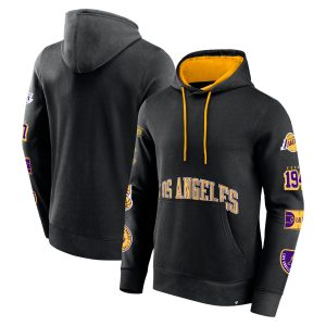 Fanatics Los Angeles Premium Lakers Black Home Court Pullover Hoodie