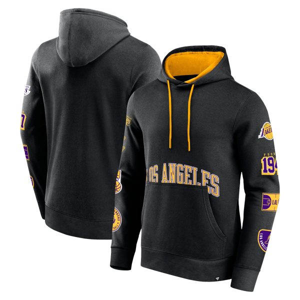 Fanatics Los Angeles Premium Lakers Black Home Court Pullover Hoodie