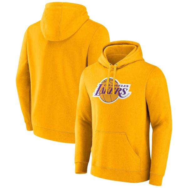 Fanatics Los Angeles Lakers Gold Primary Logo Pullover Hoodie Stylish