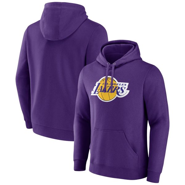 Fanatics Los Angeles Lakers Purple Primary Logo Pullover Hoodie Fabulous