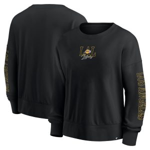 Fanatics Los Angeles Lakers Eye - catching Women's Black Oversized Game Day Pullover Sweatshirt