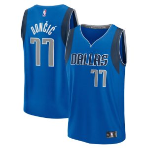 Fanatics Luka Dončić Dallas Mavericks Eye - catching Blue Fast Break Replica Player Jersey Icon Edition