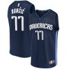 Fanatics Trendy Luka Doncic Dallas Mavericks Navy Fast Break Team Replica Jersey Statement Edition