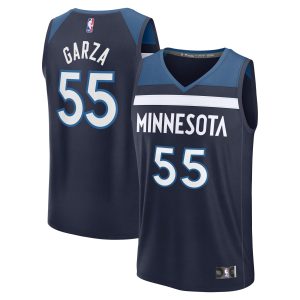 Fanatics Luka Garza Minnesota Timberwolves Navy Fast Break Replica Player Gorgeous Jersey Icon Edition