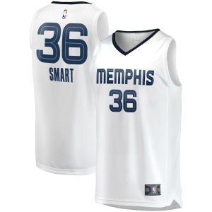 Fanatics Marcus Smart Memphis Grizzlies Youth White Fast Stylish Break Player Jersey Association Edition