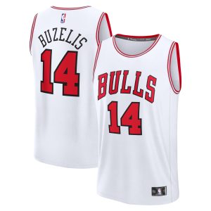 Fanatics Matas Buzelis Eye - catching Chicago Bulls White Fast Break Replica Player Jersey Association Edition