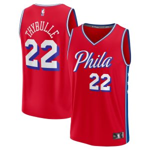 Fanatics Matisse Thybulle Philadelphia 76ers Red Fast Break Replica Player Unique Jersey Statement Edition