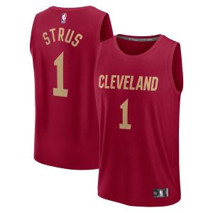 Fanatics Max Strus Cleveland Cavaliers Wine Fast Break Player Jersey Icon Edition Chic
