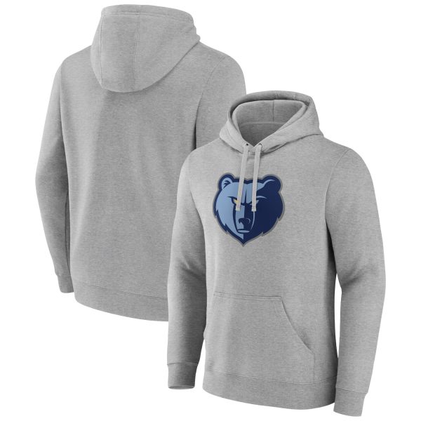 Fanatics Memphis Grizzlies Heather Gray Primary Logo Pullover Fabulous Hoodie