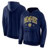 Fanatics Memphis Grizzlies Chic Heather Navy Foul Trouble Snow Wash Raglan Pullover Hoodie