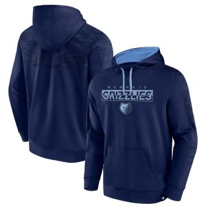 Fanatics Memphis Grizzlies Navy Defender Fleece Pullover Premium Hoodie