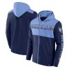 Fanatics Memphis Grizzlies Navy/Light Blue Gorgeous Skyhook Colorblock Full Zip Hoodie