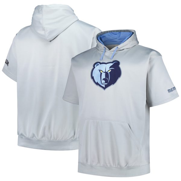 Fanatics Memphis Grizzlies Silver Big & Tall Trendy Logo Pullover Hoodie