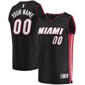 Fanatics Miami Heat Black Fast Premium Break Custom Replica Jersey Icon Edition