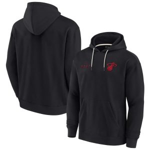 Fanatics Miami Heat Unisex Black Elements Eye - catching Super Soft Fleece Pullover Hoodie