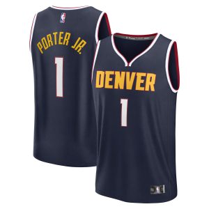 Fanatics Michael Porter Premium Jr. Denver Nuggets Navy Fast Break Replica Player Jersey Icon Edition