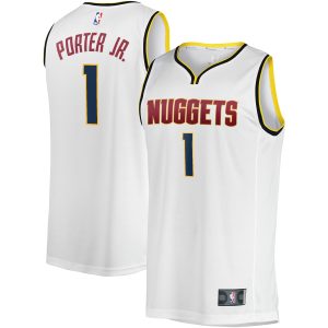 Fanatics Michael Porter Jr. Denver Nuggets White Fast Break Trendy Player Jersey Association Edition