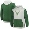 Fanatics Milwaukee Bucks Hunter Green/Silver Big & Tall Primary Stylish Arctic Pullover Hoodie