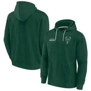 Fanatics Milwaukee Bucks Unisex Hunter Gorgeous Green Elements Super Soft Fleece Pullover Hoodie