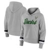 Fanatics Milwaukee Bucks Women's Heather Gray Halftime Pullover Fabulous Hoodie